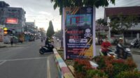 Sat Lantas Polres Tanjung Balai Laksanakan Pemasangan Spanduk, baliho dan banner Himbauan OPS Lilin Toba 2024