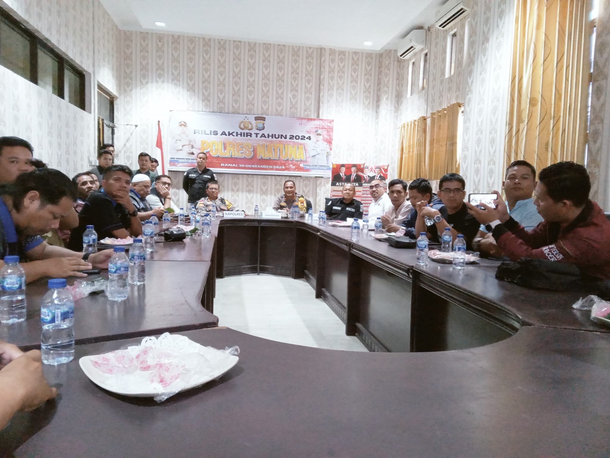 Polres Natuna Gelar Rilis Akhir Tahun, Tingkat Kejahatan Menurun