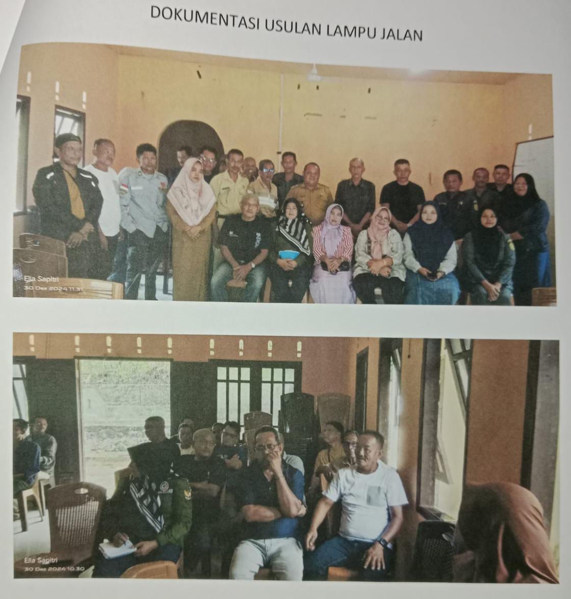 Sinergi Masyarakat dan Perangkat Desa Berindat Dorong Pengadaan PJU untuk Keselamatan Warga