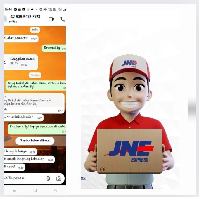 Anggota Pekat IB Keluhkan Pelayanan Kurir JNE di Meranti