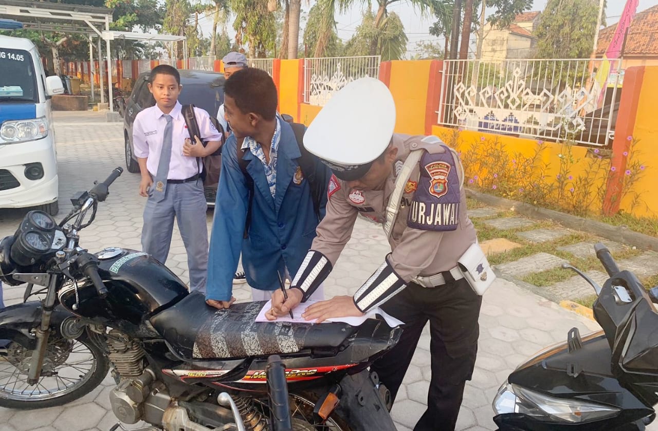 Cegah dan Minimalisir Laka Melibatkan Pelajar, Ini Yang Dilakukan Satlantas Polres Tulang Bawang
