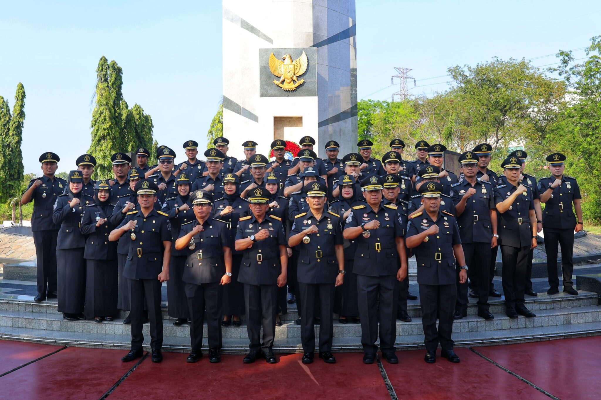 Peringati Hari Pengayoman ke-79, Kakanwil Kemenkumham Jatim Pimpin Upacara Ziarah Rombongan