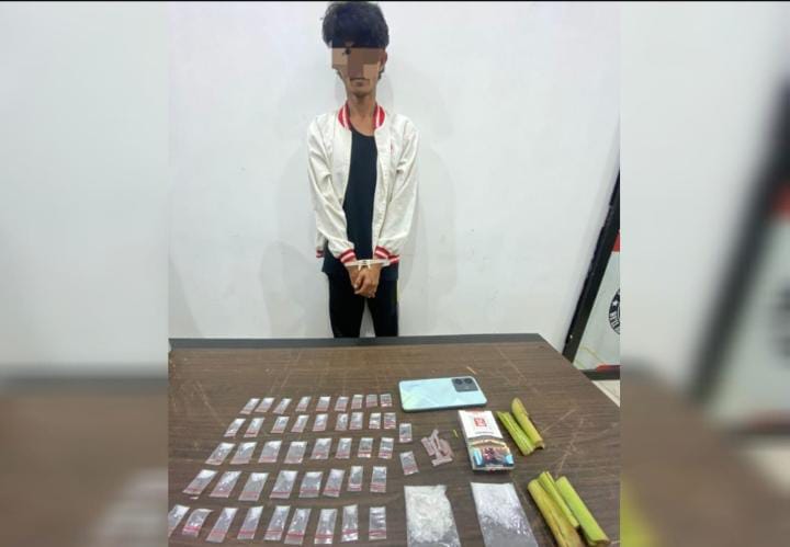 Ditresnarkoba Polda Babel Tangkap MR alias Pak Cik dengan 47 Paket Sabu Seberat 27,82 Gram