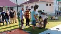 Pemerintah Kota Tanjungbalai H Waris Tholib Dan Kabag Kesra Menyerahkan Hewan Kurban Ke Lembaga Pemasyarakatan (Lapas) Kelas II B Pulau Simardan.