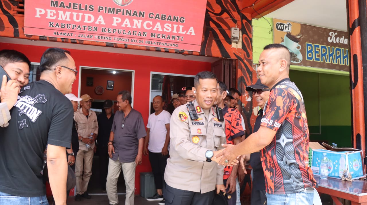 Giat Cooling System Jelang Pilkada 2024, Kapolres Sambangi Tokoh Pemuda Meranti