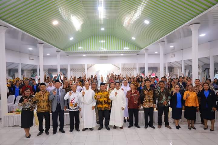Pelantikan Lembaga Pembinaan dan Pengembangan Pesta Paduan Suara Gerejani Katolik Periode 2024-2029,Di Kota Tanjungbalai.
