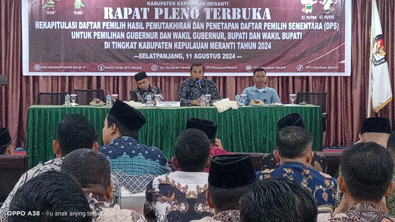 KPU Kep Meranti Rapat Pleno Terbuka DPS