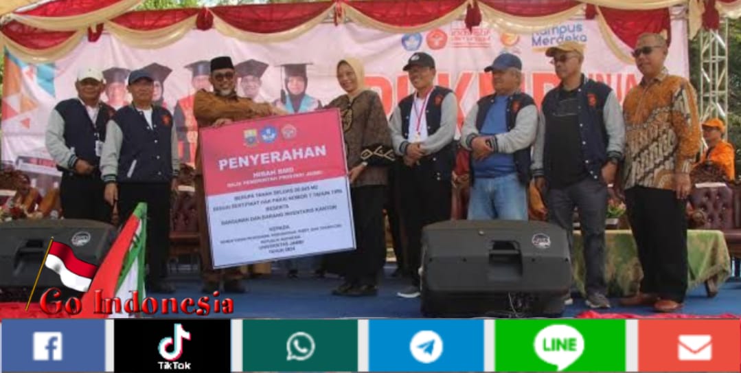 Unja Dapat Hibah Aset Rp 22,8 Miliar dari Pemprov Jambi