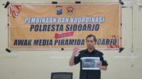 Humas Polresta Sidoarjo Gandeng Wartawan Sukseskan Hari Bhayangkara Ke-78