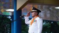 Upacara Penurunan Bendera Berjalan Lancar, Bupati Eka Putra Sampaikan Terima Kasih