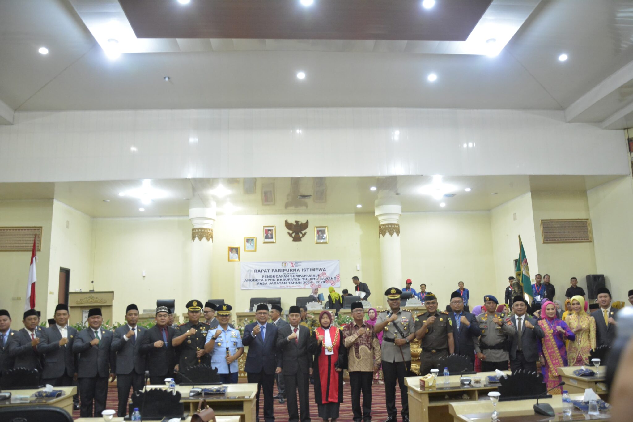 Dandim 0426 Hadiri Pelantikan Legislatif Tuba