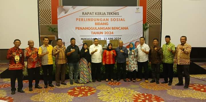 Rakernis Perlindungan Sosial Bidang Penanggulangan Bencana 2024, Hadirkan 24 Kadis Sosial se Sulawesi Selatan