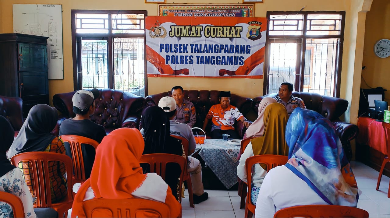 Polsek Talang Padang Gelar Jumat Curhat Balai Pekon Sinarbanten