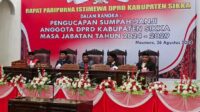Pengambilan Sumpah/ Janji 35 Anggota DPRD Kabupaten Sikka Masa Jabatan 2024-2029 Dipimpin Ketua Pengadilan Negeri Maumere