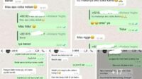 Heboh!! Ganggu Istri Orang Isi Chat Oknum Bendahara Desa Rengkam Beredar di Medsos