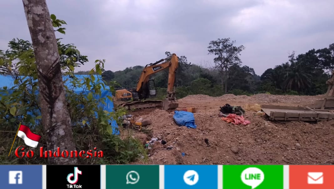 Tambang Emas Ilegal Bebas Beraktivitas di Desa Rantau Ngarau, Diduga Milik Inisial SN