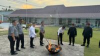 Polres Tanjung Balai Bersama Lembaga Pemasyarakatan Kelas IIB Geledah Kamar Hunian