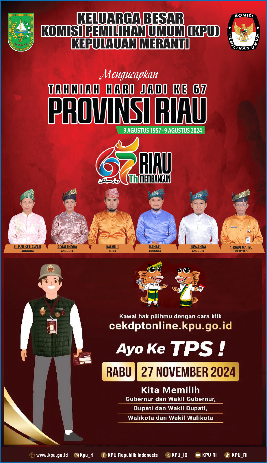 KPU Kep Meranti Rapat Pleno Terbuka DPS