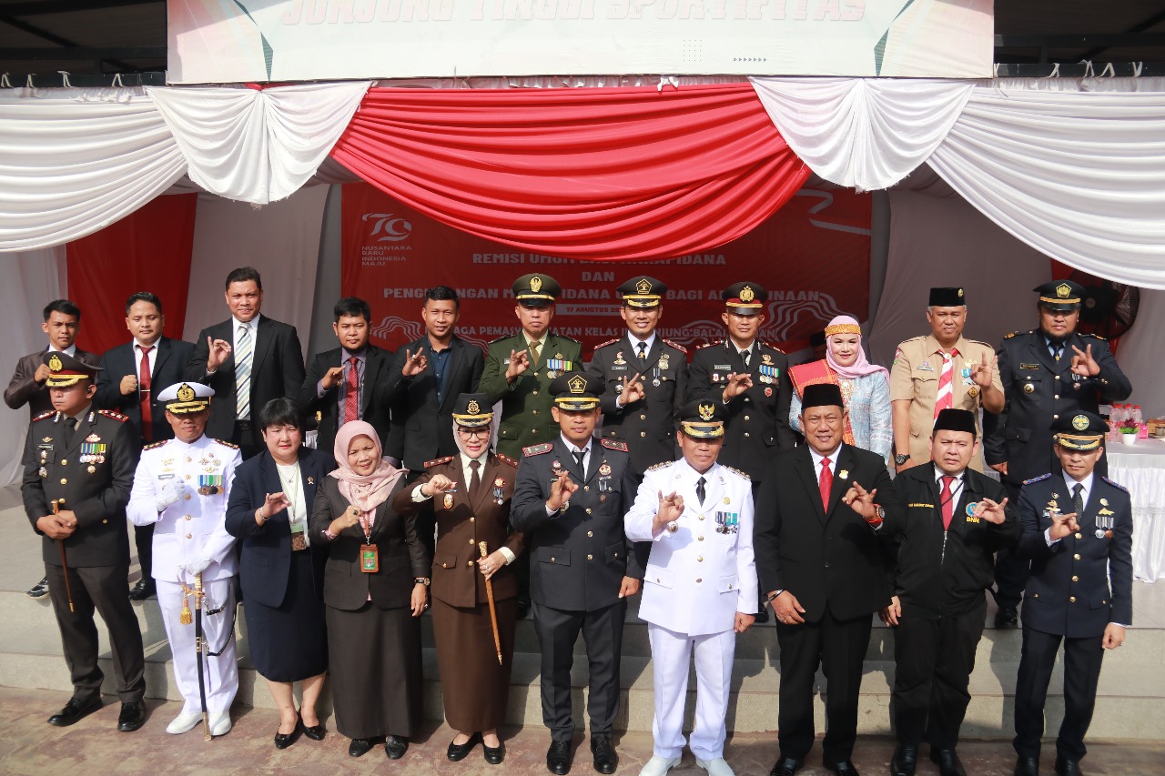 13 Orang WBP Lapas TBA Langsung Bebas dari 705 di HUT RI Ke 79.