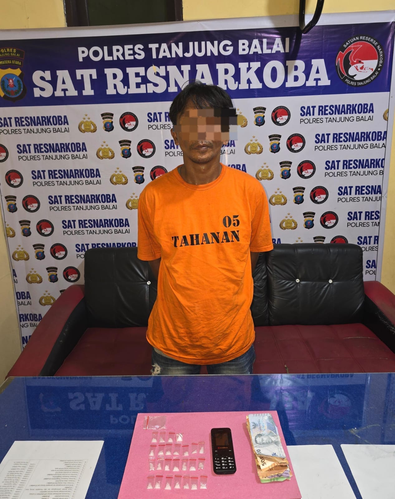 Sat Resnarkoba Polres Tanjung Balai Tangkap Bandar Narkoba di Rumah Kosong
