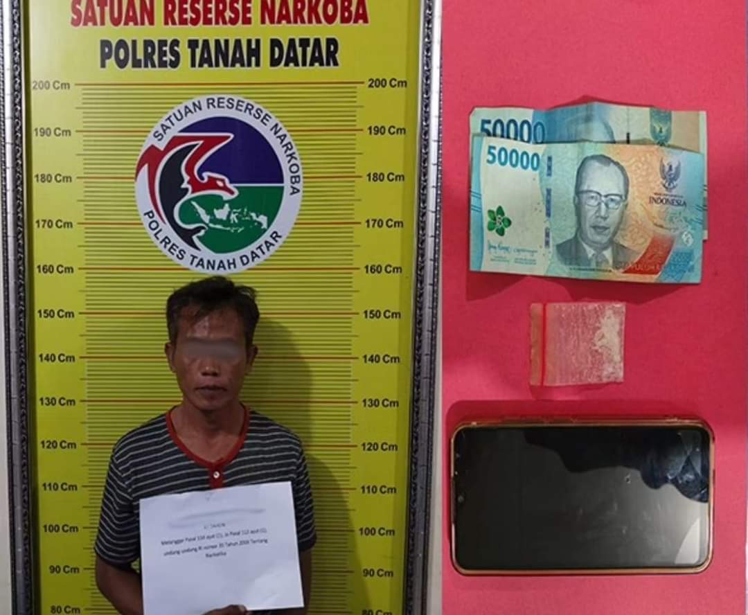 Petani di Tanah Datar Diamankan Tim Tarantula Terkait Kepemilikan Sabu