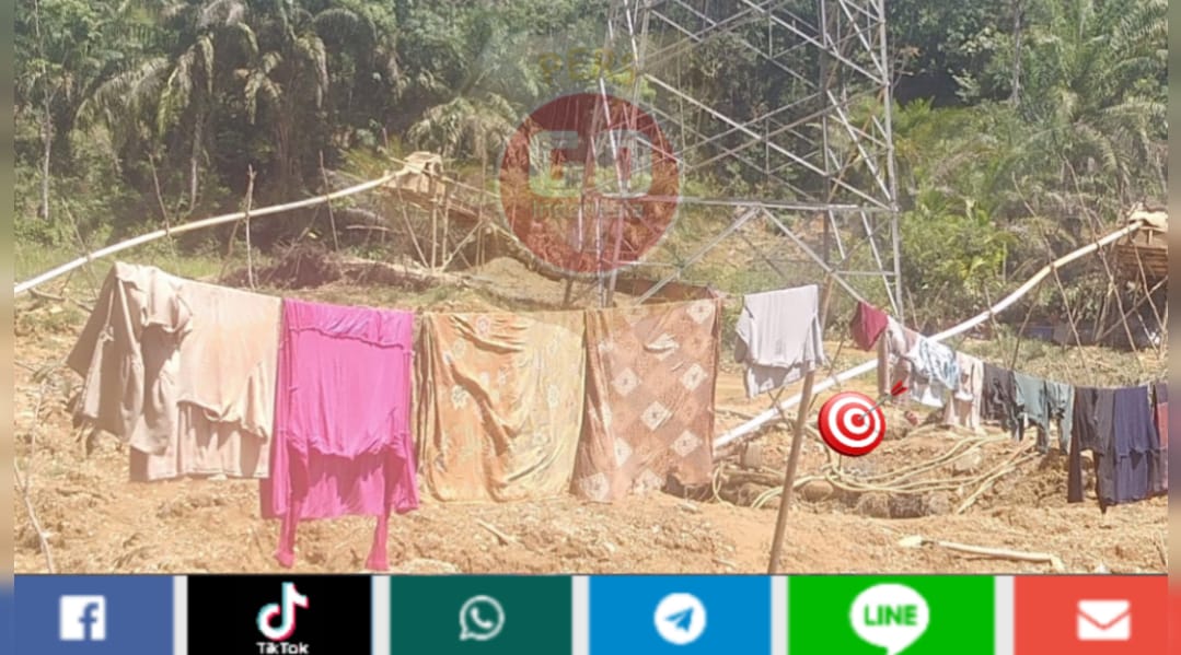 Aktivitas PETI Ditower Sutet PLN, Belakang Rumah Kades Sungai Manau Merangin