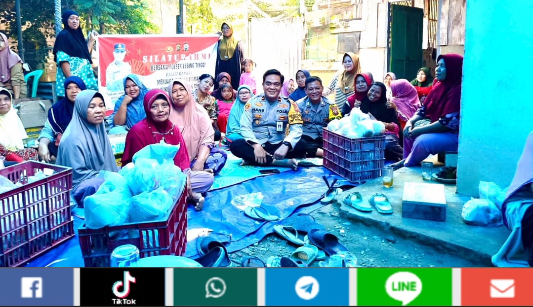 Kapolsek Tebing Tinggi Silaturahmi Jaga Kamtibmas Menjelang Pilkada Serentak 2024
