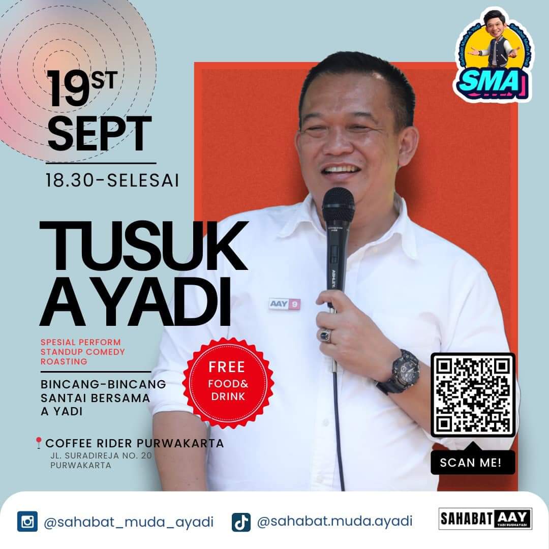 Lutfhi Bamala Ajak Warga Purwakarta Perjuangkan Program Yadi-Pipin dalam Acara "Tusuk a Yadi" di Coffee Rider
