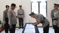 Polres Tanjung Balai Gelar Upacara Serah Terima Jabatan Kasat, Kasi Propam dan Kapolsek