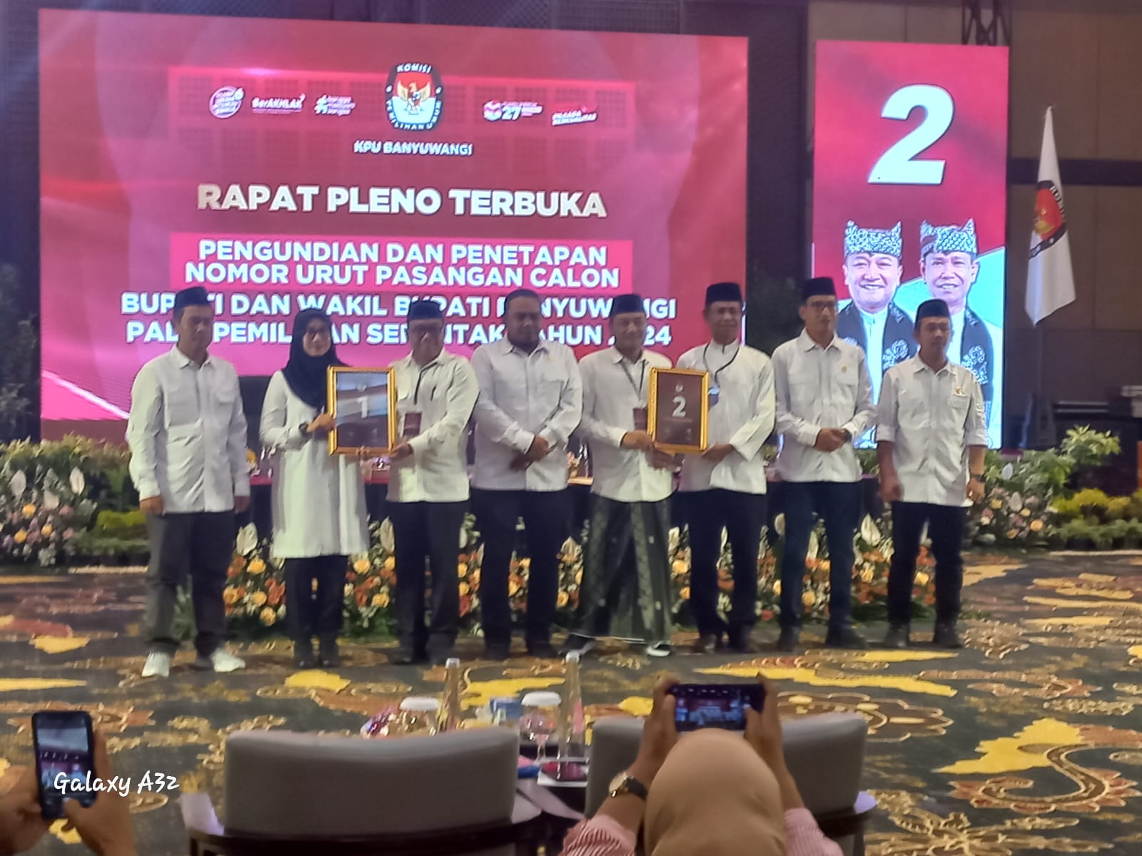 KPU Banyuwangi Tetapkan Nomor Urut Paslon Bupati dan Wakil Bupati 2024-2029