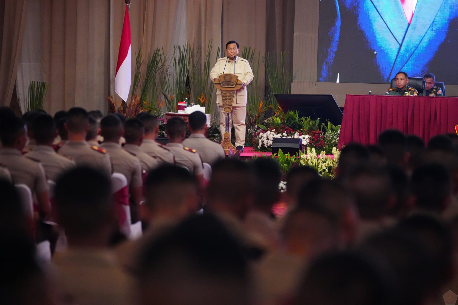 Pembekalan Menhan RI Kepada Capaja TNI-Polri Tahun 2024
