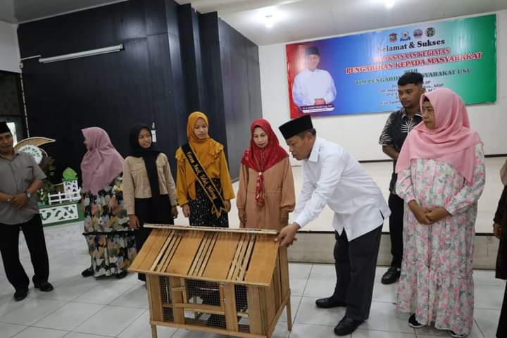 Dr. H Waris Tgolib Hadiri Acara Pelaksanaan Giat Pengabdian Kepada Masyarakat Oleh Tim Pengabdian Masyarakat USU