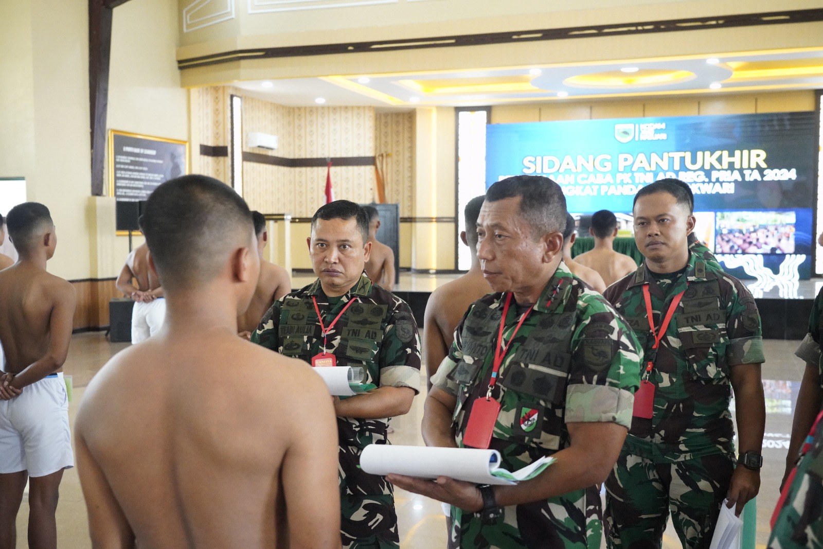 Sidang Caba PK TNI AD Tingkat Panda, Pangdam Kasuari Komitmen Hasilkan Prajurit Berkualitas