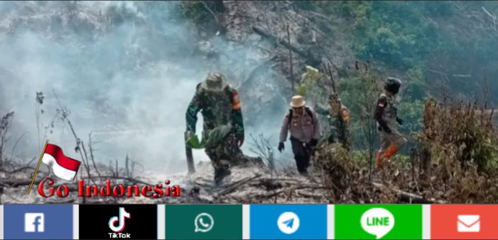 Polsek Merlung Amankan Dua Orang Diduga Pelaku Pembakaran Lahan Dikawasan Ijin Penangkaran Orang Hutan