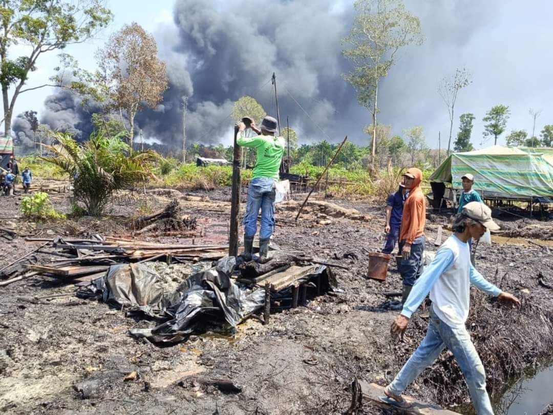 Polres Musi Banyuasin Tutup dan Bongkar 72 Titik Sumur Ilegal Drilling