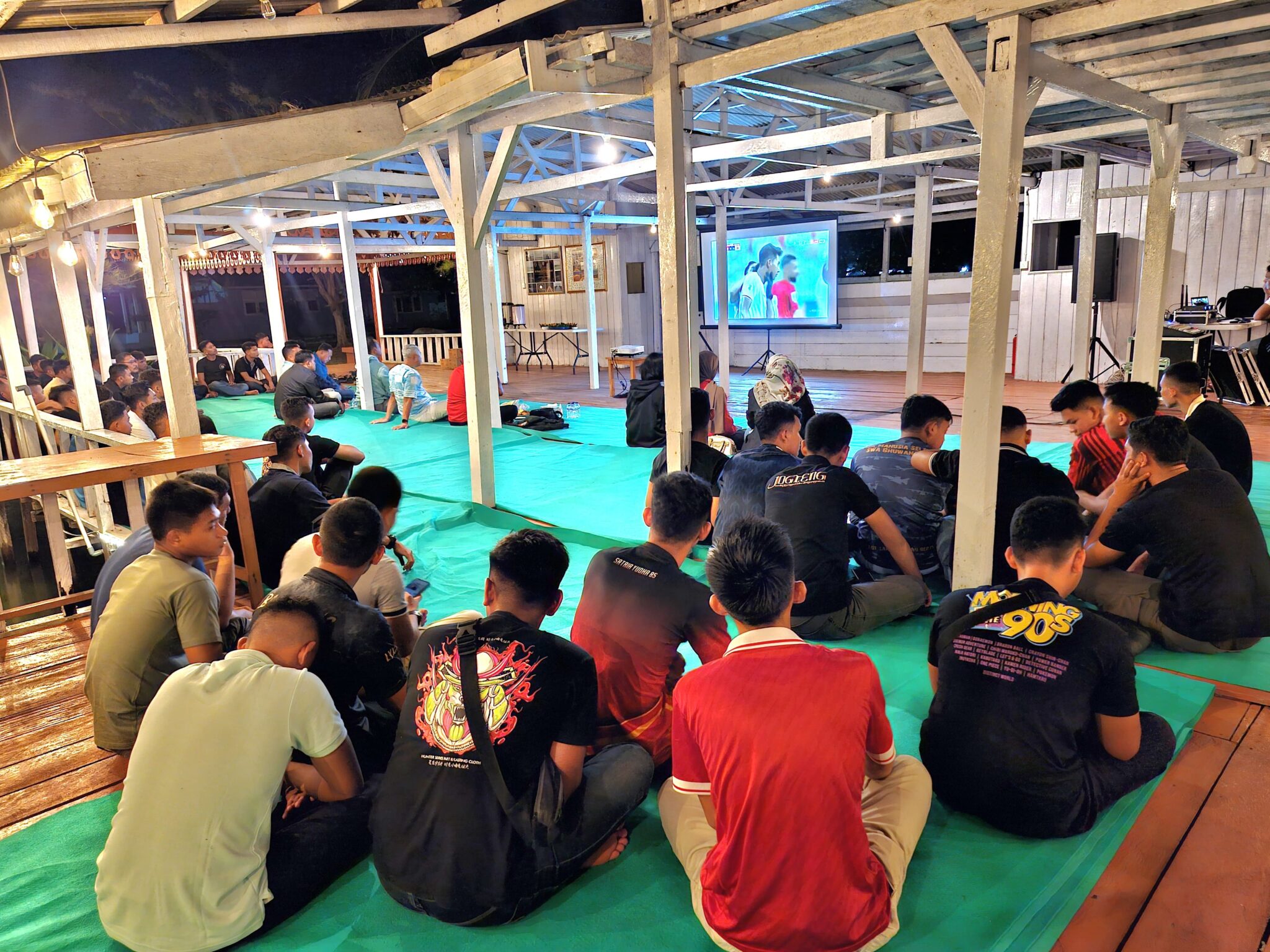 Semangat Nasionalisme di Perbatasan: Nobar Bahrain vs Timnas Indonesia di Lanud Raden Sadjad Natuna