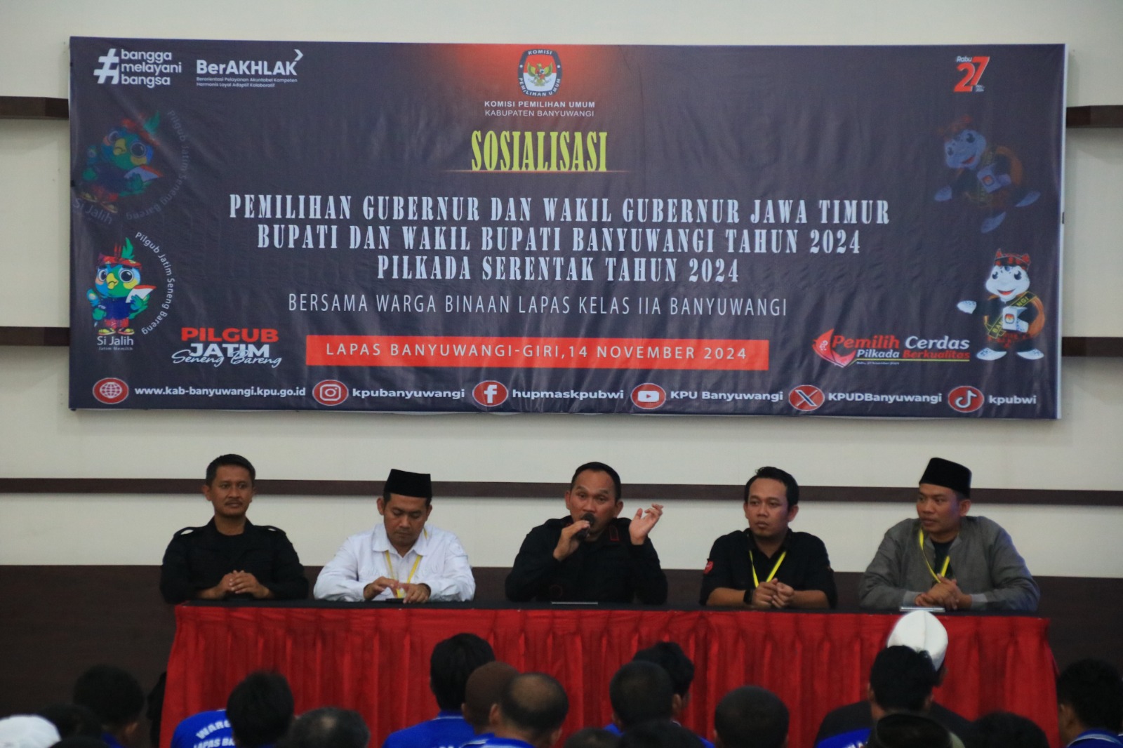 KPU Mulai Sosialisasikan Teknis Pelaksanaan Pilkada ke Warga Binaan Lapas Banyuwangi