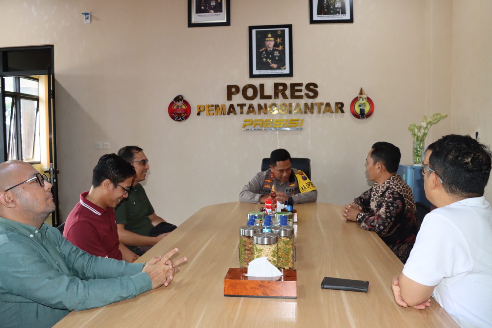 Kapolres Pematangsiantar Terima Audiensi Manager PLN UP3 Pematangsiantar