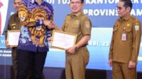Wako Ahmadi Terima Penghargaan PTSL Dari Mentri ATR/BPR RI