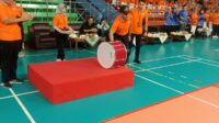 Turnamen Olah-raga Bola Voli Puteri di Empat Lingkungan Peradilan Se Wilayah Jakarta Digelar di GOR Gelanggang Remaja Tanjung Priok Jakarta Utara.