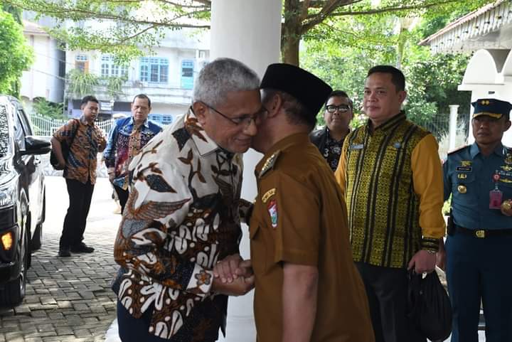Walikota Tanjungbalai H Waris Tholib Beserta Forkopimda Menyambut Rombongan Kepala BNN RI, Kementerian, perwakilan Pemerintah Provinsi Sumatera Utara, Kapolda Sumatera Utara