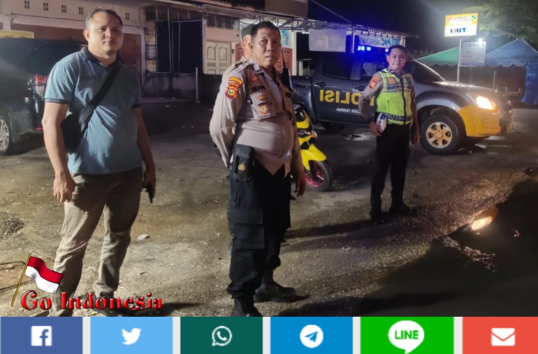 Antisipasi Premanisme Dan Balap liar, Polsek Tampan Pasca Ops Ketupat LK 2024 Gelar KRYD