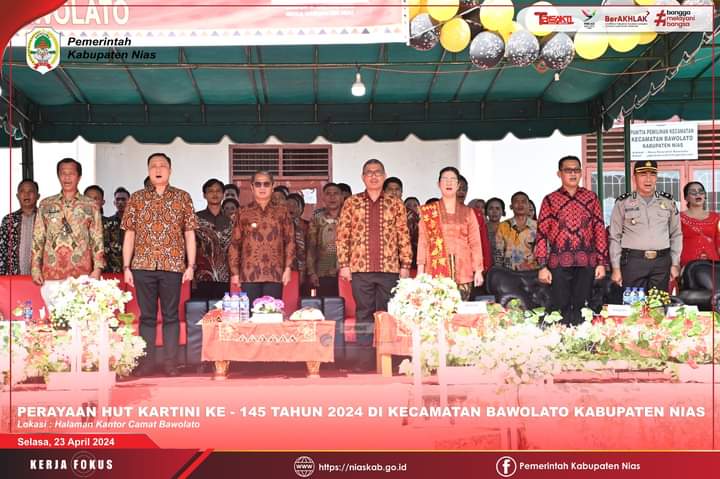 Pemerintah Kabupaten Nias Merayakan Hari HUT Kartini Ke-145 Bertempat Di Kecamatan Bawalato Tahun 2024