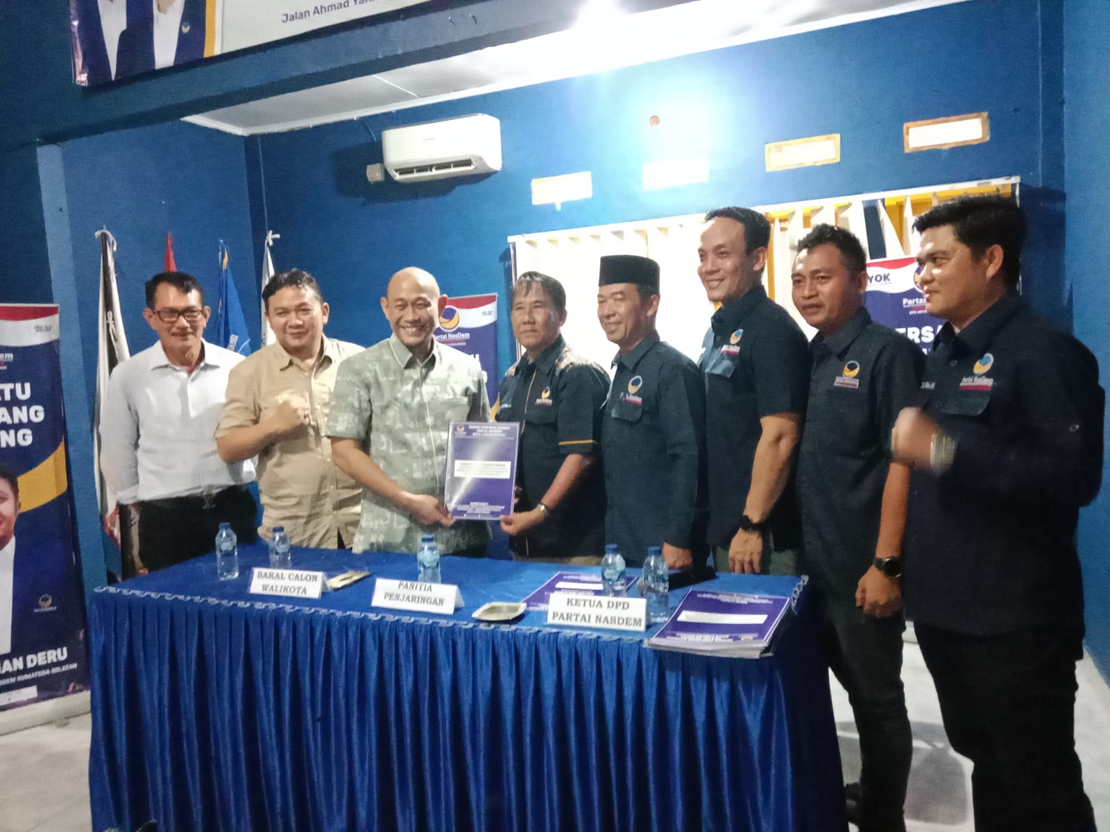 Didampingi Keluarga Besar, Yoppy Karim Daftar Balonkada ke Nasdem