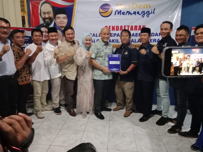 Yoppy Karim Mendaftar Sebagai Bakal Calon Kepala Daerah ke DPD Partai Nasdem Lubuk Linggau