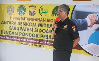 Senkom Mitra Polri Sidoarjo dan Pondok Pesantren Tandatangani MoU untuk Peningkatan Keamanan dan Ketertiban