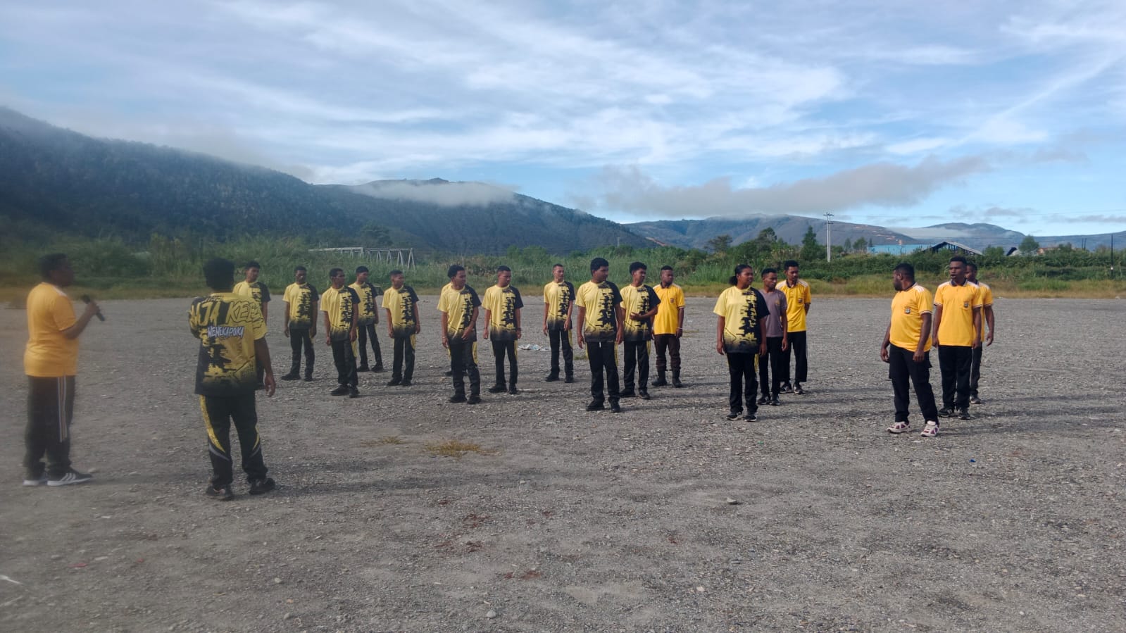 Polres Pegunungan Arfak Laksanakan Giat Kesemaptaan Jasmani Semester I T.A. 2024