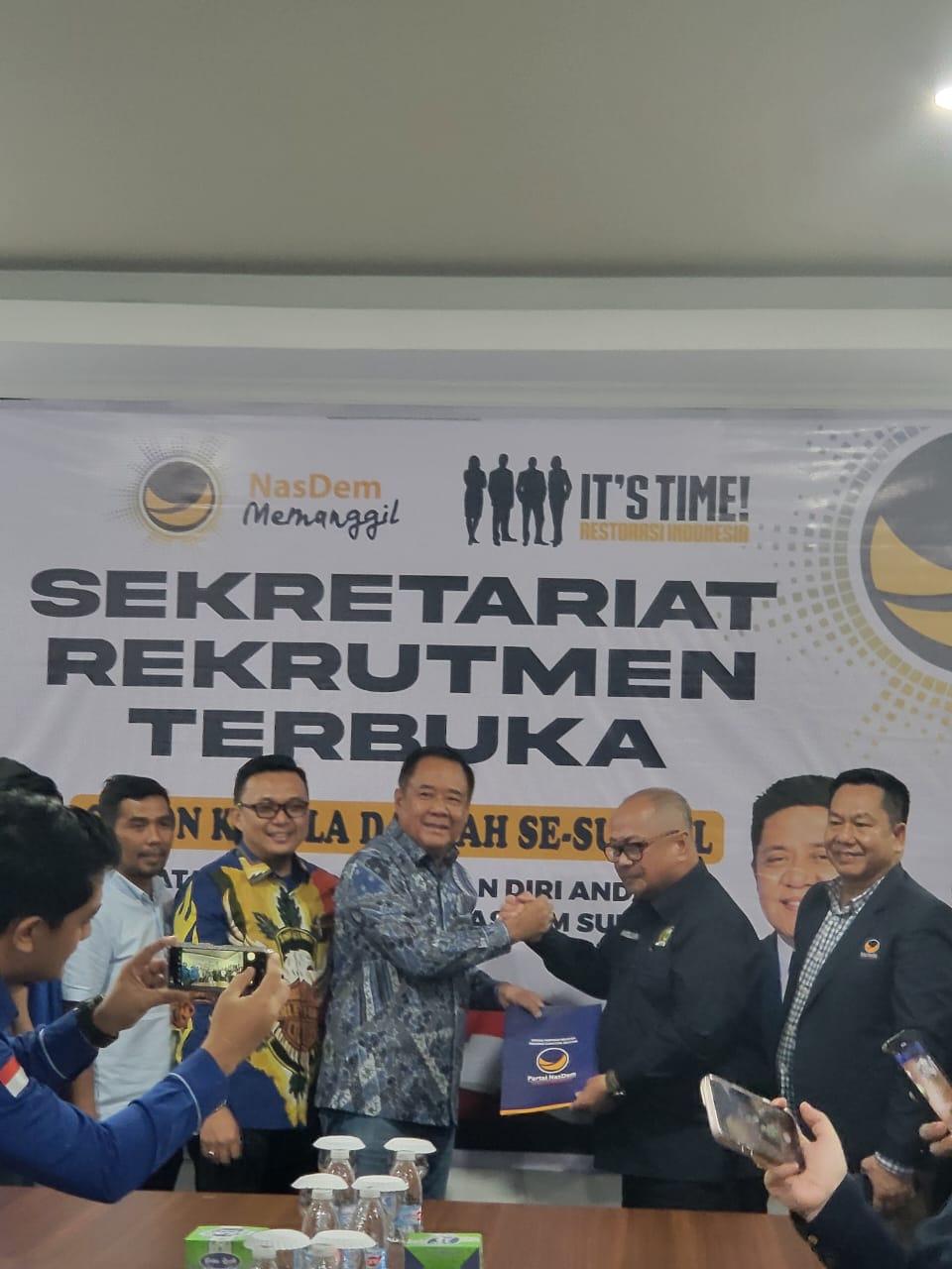 Fokus Pilgub Sumsel, Cik Ujang Kembali Formulir Cawagub di Partai NasDem