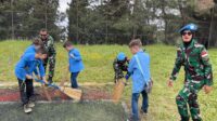 Community Walk Satgas Yonmek TNI Konga XXIII-R Unifil 2024, Gelar Jumat Bersih Di Frun Public School