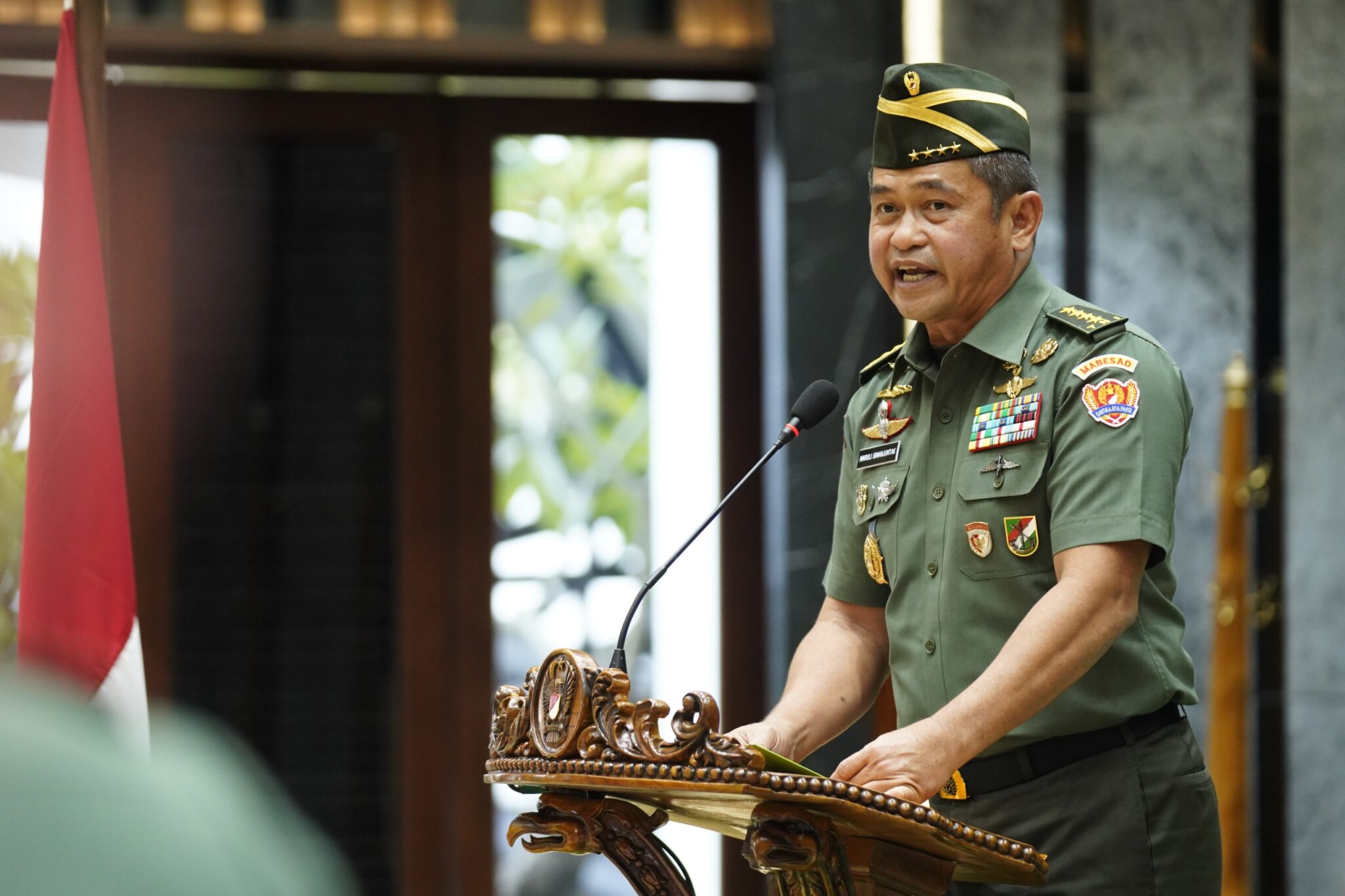 Kasad Terima Laporan Korps Kenaikan Pangkat 15 Pati TNI AD